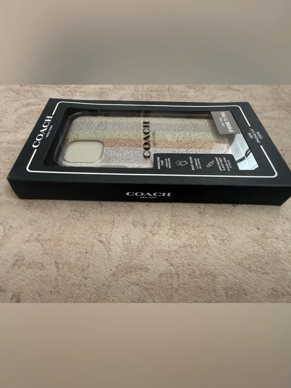 COACH Glitter Stripe iPhone 11 Pro Case